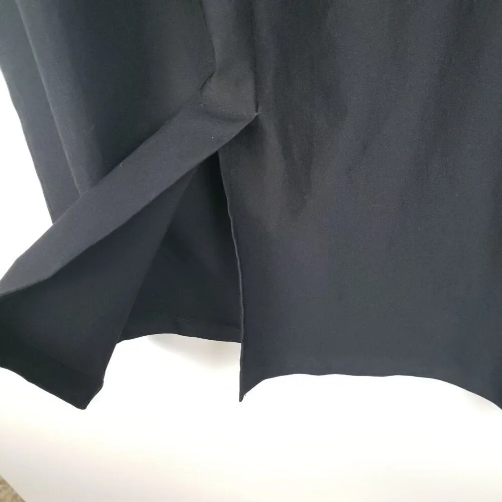 Stop Staring Ashley Dress Black Retro Short Sleeve Midi Wiggle Pencil Size 14